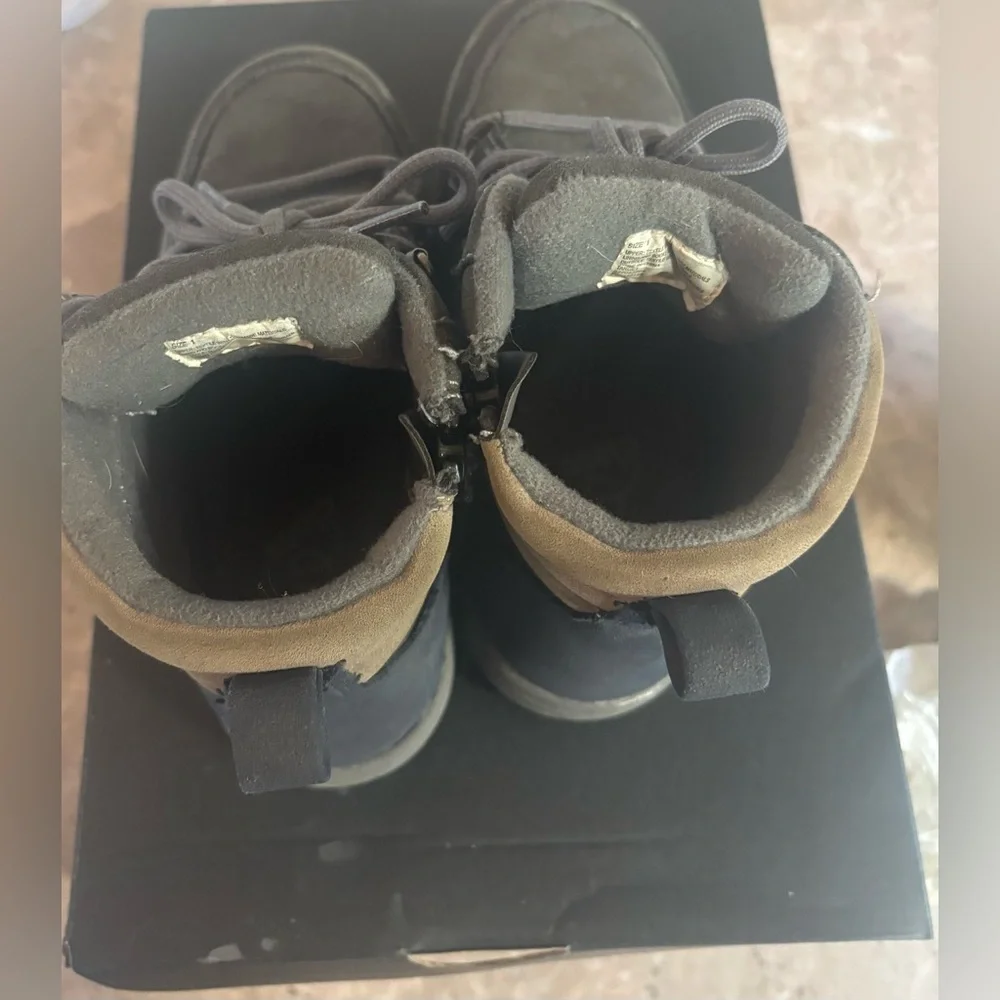 Kids Dark Gray Boots
